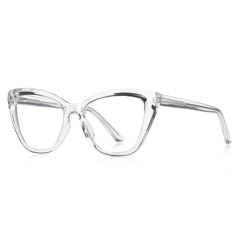 New anti-blue light plain glasses 2148 personality progressive color cat glasses frame Brazil North America foreign trade plain glasses for women