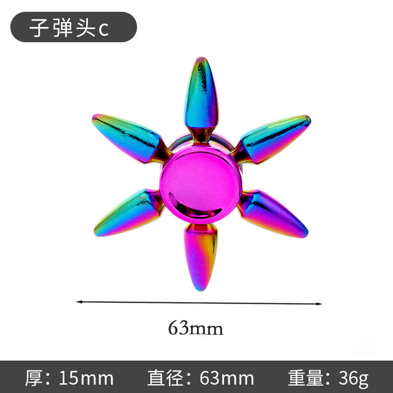 New Alloy Fingertip Spinner Stress-Relief Toy Hand Spinner Finger Spinner Street Stall Toy