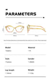 Asymmetrical Marble Pattern Blue Light Glasses Frame – Trendy Unisex Eyewear