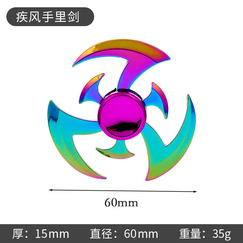 New Alloy Fingertip Spinner Stress-Relief Toy Hand Spinner Finger Spinner Street Stall Toy