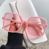 Rice Nail Square Sunglasses Women's Sunglasses Gradient 2022 New Style Glasses Women's Trend UV Protection
