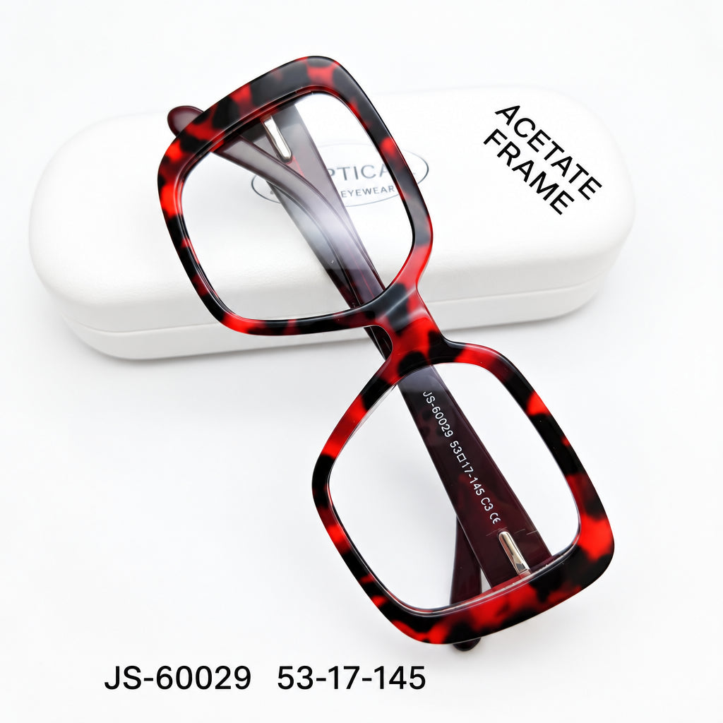 New Large Square Star Vintage Slingshot Leg Rivet Plate Glasses Frame Men's Hawksbill Optical Frame Women's Myopia