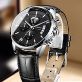 Foreign trade new men's automatic waterproof luminous Calendar Watch cross-border wholesale fashion quartz watch trembles on behalf of the hair