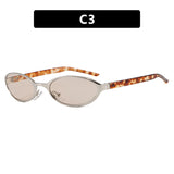 Wang Hedi's Same Style Oval Sunglasses 2026 New Model Cool and Stylish Sunglasses with Uv Protection and a High-End Feel
