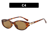 Oval Minimalist Sunglasses 2026 New Trendy Sunglasses Street Style High-End Women's Sunglasses