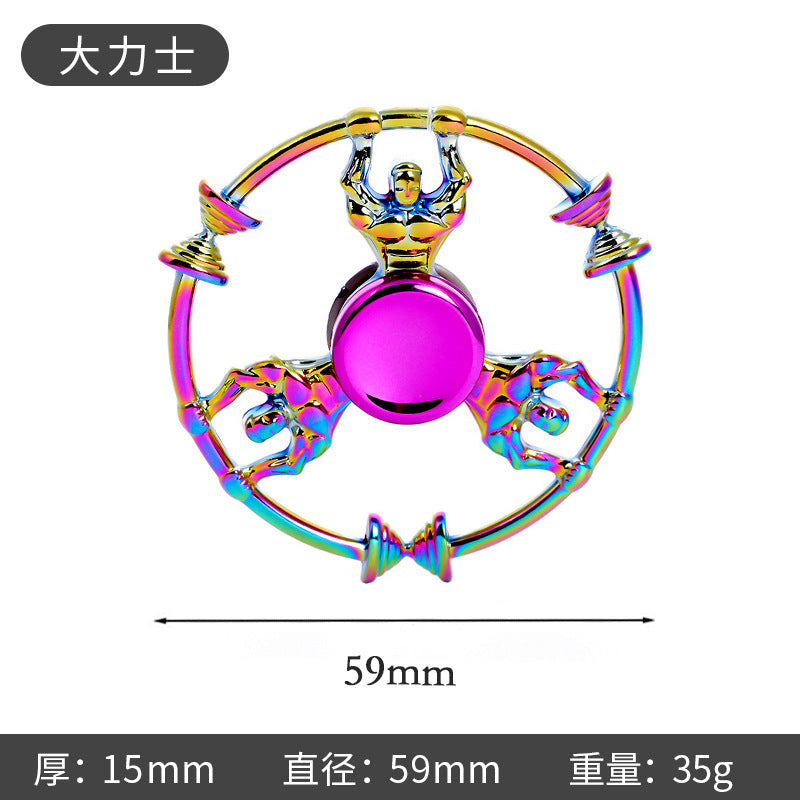 New Alloy Fingertip Spinner Stress-Relief Toy Hand Spinner Finger Spinner Street Stall Toy