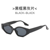 New European and American cross-border fashion sunglasses European and American personality color matching small frame cat eye sunglasses female sunglasses