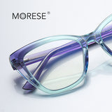 New anti-blue light plain glasses 2148 personality progressive color cat glasses frame Brazil North America foreign trade plain glasses for women