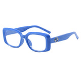 Fashion New Square Small Frame Children's Glasses Frame Personality Street Style Xiaohongshu Influencer Same Style Anti-Blue Light Non-Prescription Glasses