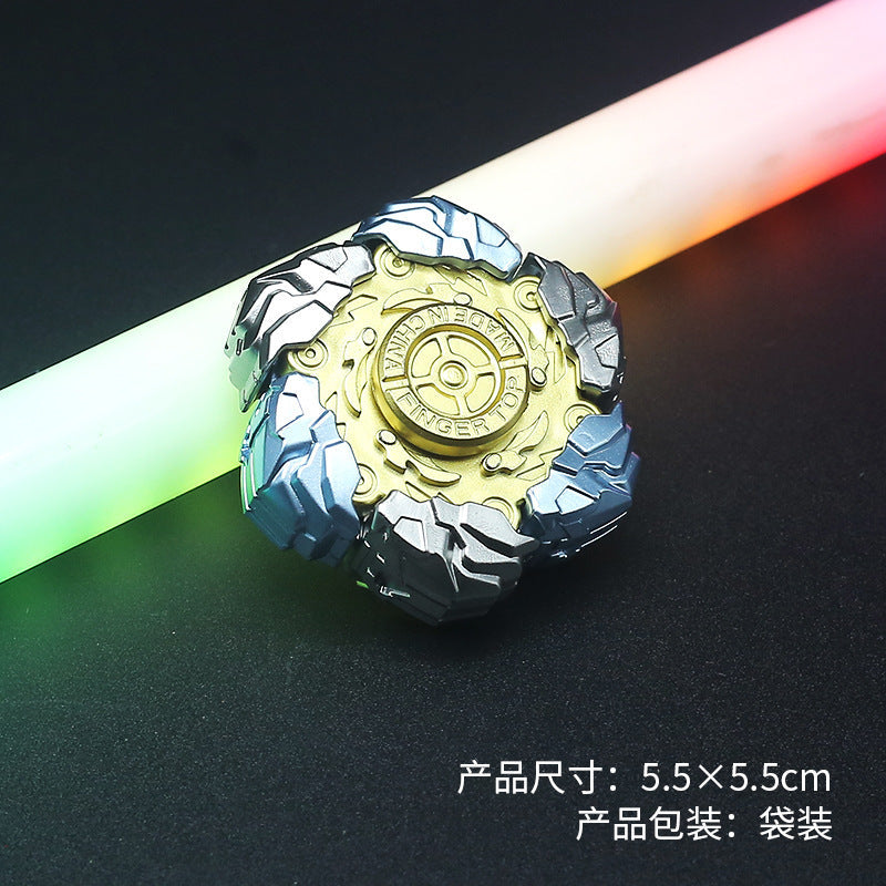 Cross-border mechanical fingertip gyro decompression rotating vent small toy finger gyro boys birthday gift batch