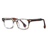 Factory Direct Sales of New Square Frames That Can Be Fitted with Prescription Lenses, Stylish Tr Material Temples, Anti-Blue Light Plain Frames