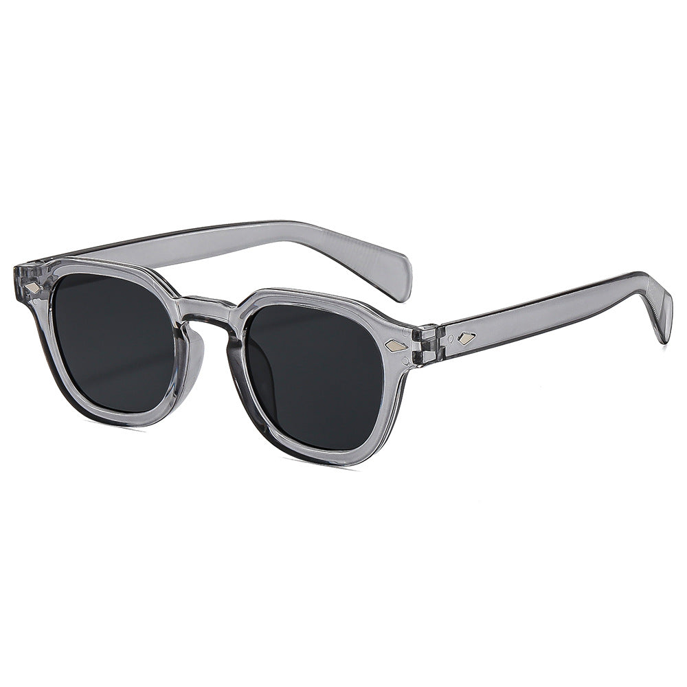 2026 New European and American Style Sunglasses for Men, Uv Protection, Fashionable Retro Rivet Design, Driving Casual Sunglasses for Women