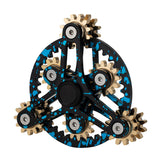 Fingertip gyro planet wheel finger gyro pure copper gear Ferris wheel gear linkage rotating power decompression toy