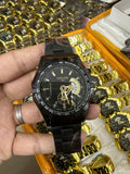 genuine goods Automatic Watch 2022 New Luminous Waterproof Calendar Business Men's Watch Large Dial Hollow Watch
