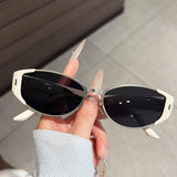 2026 New Style Cat-Eye Sunglasses for Women, Green Small Frame, Round Face Slimming, Sun Protection, Uv Protection, Trendy Sunglasses