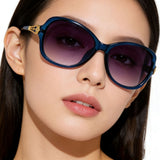 2026 New Women's Sunglasses, Men's Driver's Driving Sunglasses, Anti-Uv Toad Glasses, Fashionable Large Frame Wholesale