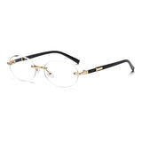 1584 New European and American Trendy Cut Edge Distinctive Oval Frame Sunglasses 2024 New Arrival Frameless Hot Girls Hip Hop Sunglasses