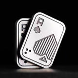 Triangular Rotating Card Pusher Edc Three-Ring Snap Coin Snap Card Hand-Push Sound Coin Stress-Relief Handheld Toy Ppb