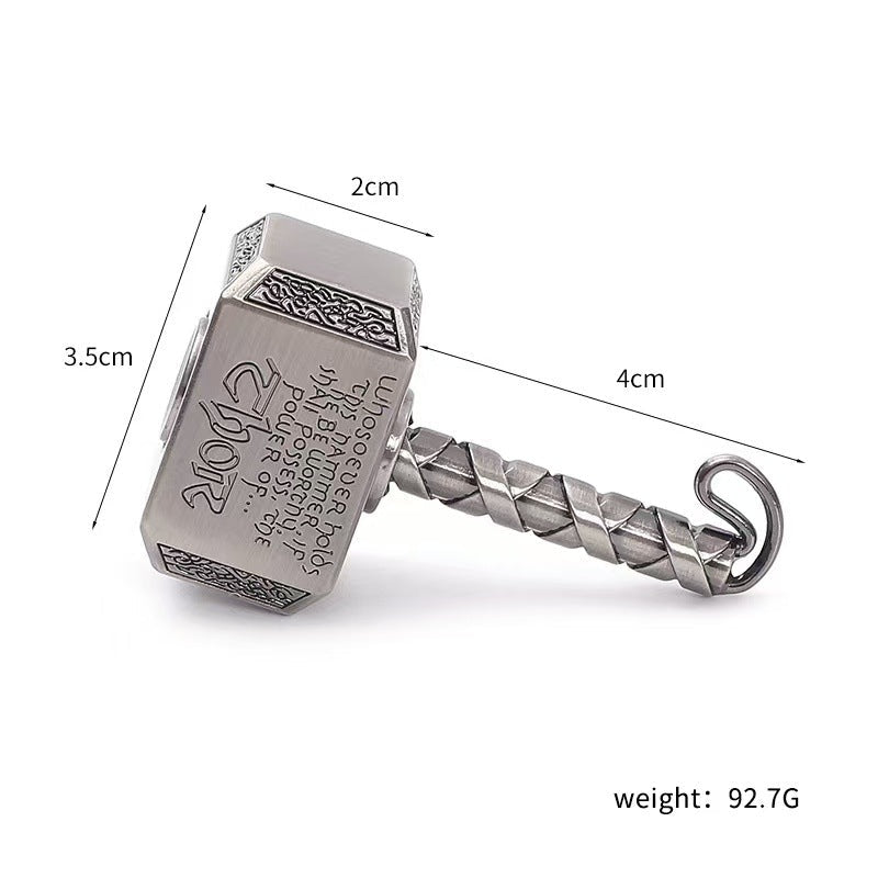 EDC Cross-Border Bestseller Thor's Hammer Fidget Spinner Zinc Alloy Hammer Spinner Creative Stress Relief Toy