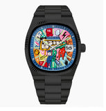 Carsikie Men's Watch New Square Large Dial Cartoon Comic Watch Sports Waterproof Cross-Border Quartz Watch