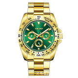 Cross-border explosions gold men's watches men's watches steel band business watches luminous quartz spot wholesale spot manufacturers