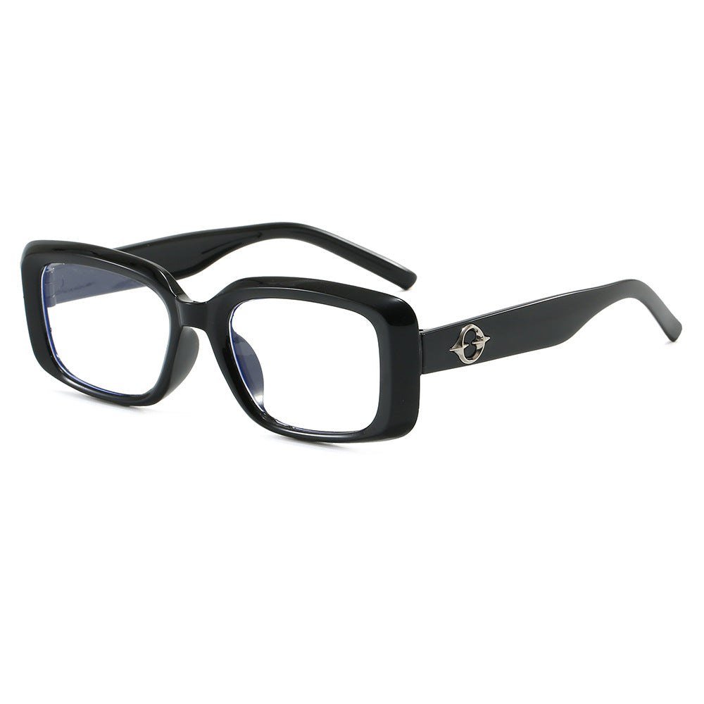 Fashion New Square Small Frame Children's Glasses Frame Personality Street Style Xiaohongshu Influencer Same Style Anti-Blue Light Non-Prescription Glasses