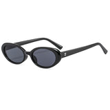 2026 New Style Small Oval Sunglasses, Fashionable and Unique, Popular among Internet Celebrities, Small Frame Glasses, Street Style Gradient Sunglasses