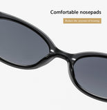 Women’s Oval Gradient Sunglasses – Retro Mini Frame