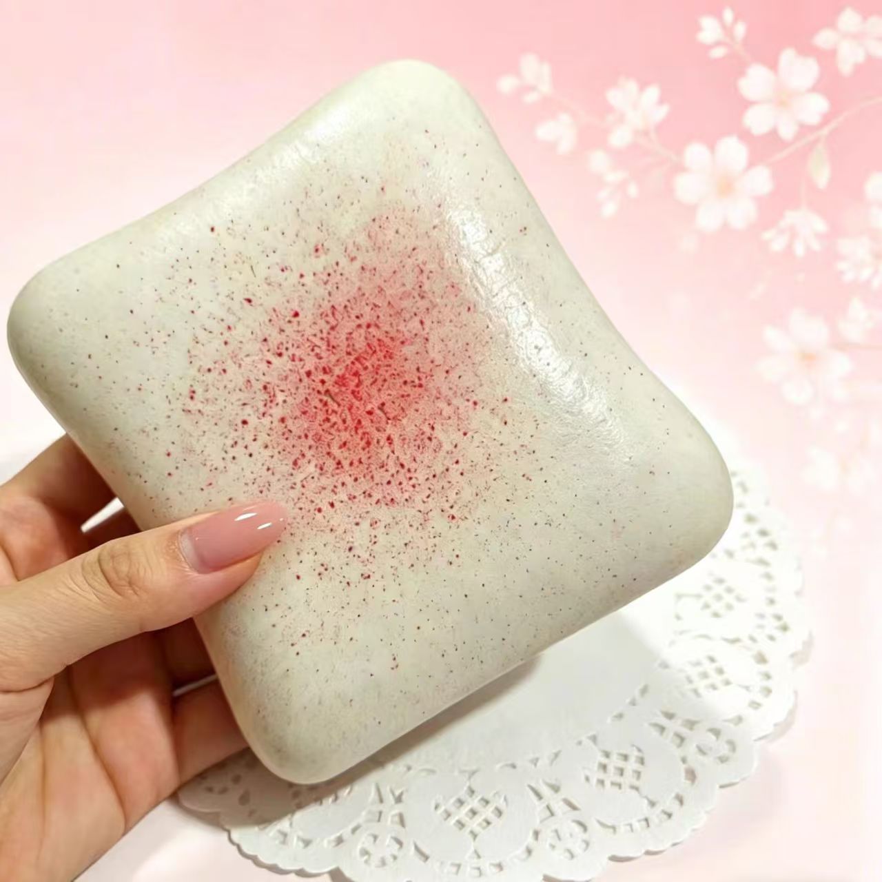 Squishy Simulated Soft Toast Slow Rebound Ultra-Thick Moist Squishy Finger Squeezing Stress Relief Toy