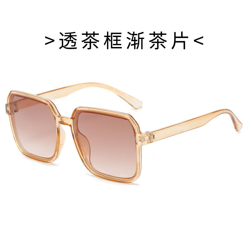 New Fashion Sunglasses Women's Square Sunglasses Plain All-Match Ins Simple Classic Sunglasses Cross-Border Explosions