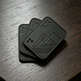 Triangular Rotating Card Pusher Edc Three-Ring Snap Coin Snap Card Hand-Push Sound Coin Stress-Relief Handheld Toy Ppb