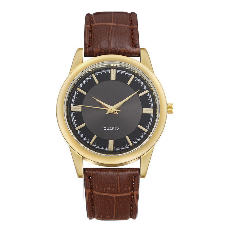 Wholesale Men's Watches Leather Strap Quartz Watch Men's Watch Casual Business Men's Watch Large Dial