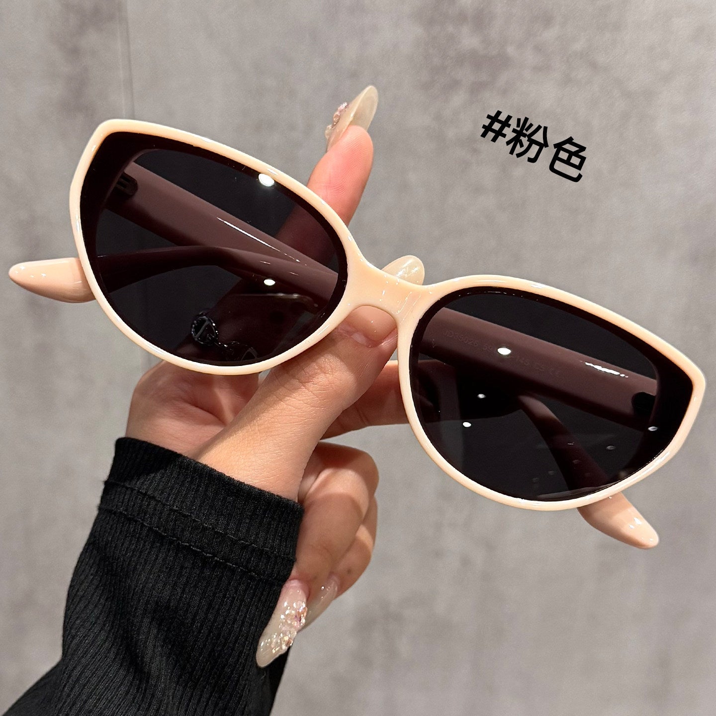 Brown Cat-Eye Sunglasses for Women, Slimming Effect, 2026 New Model, High-End, Uv Protection, Retro Driving Polarized Sunglasses