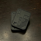 Triangular Rotating Card Pusher Edc Three-Ring Snap Coin Snap Card Hand-Push Sound Coin Stress-Relief Handheld Toy Ppb