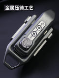 Cross-Border Push Egg Pop Coin Edc Metal Stress Relief Toy Fingertip Spinner Push Card Black Technology Pendant