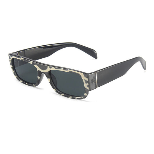 New European and American Cross-border Hip-hop Sunglasses Retro Small Frame Internet Celebrity Glasses Ins Candy Color Personalized Wear Sunglasses