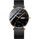 TikTok Watch Men's Waterproof Double Calendar Trend Starry Sky Non-mechanical Watch Quartz Watch Luminous New Wholesale Cross-Border