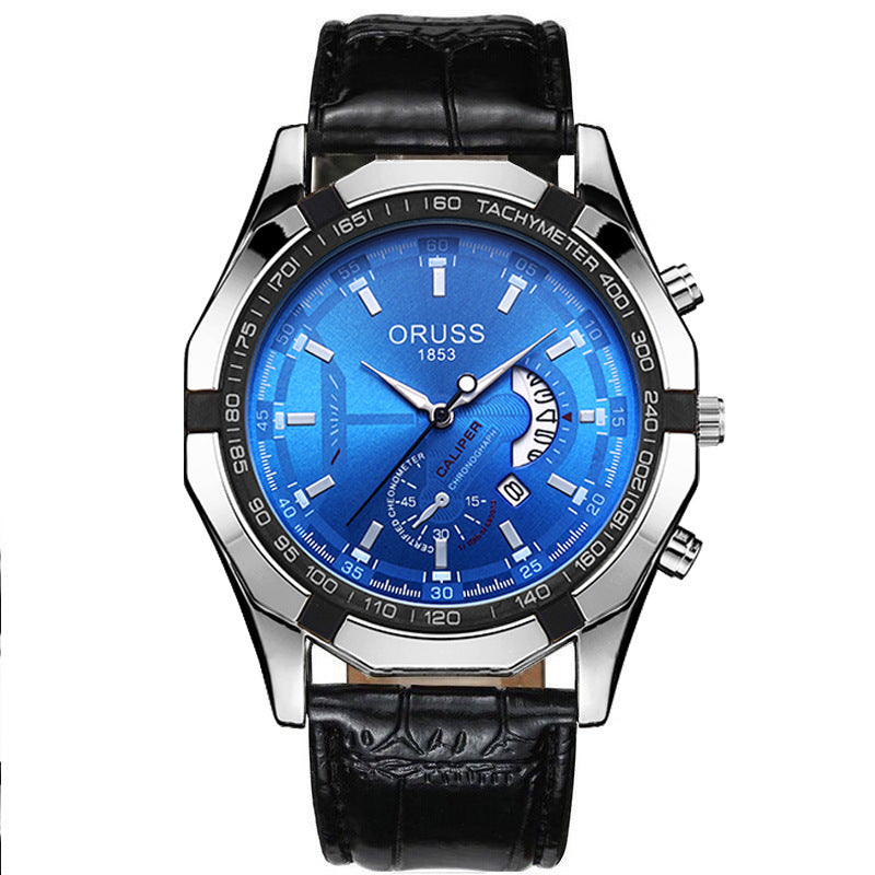 genuine goods Automatic Watch 2022 New Luminous Waterproof Calendar Business Men's Watch Large Dial Hollow Watch