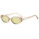 2026 New Style Small Oval Sunglasses, Fashionable and Unique, Popular among Internet Celebrities, Small Frame Glasses, Street Style Gradient Sunglasses