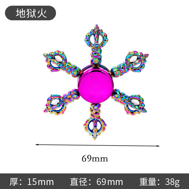 New Alloy Fingertip Spinner Stress-Relief Toy Hand Spinner Finger Spinner Street Stall Toy