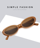 Women’s Oval Gradient Sunglasses – Retro Mini Frame