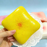Squishy Simulated Soft Toast Slow Rebound Ultra-Thick Moist Squishy Finger Squeezing Stress Relief Toy