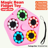 A generation of magic beans Rubik's cube boy gyro finger rotating ball decompression artifact children's educational toys
