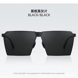 2026 New Model Live Broadcast Hot-Selling Large Square Frame Lightweight Screwless High-Definition Sunglasses Ultra-Light Sunglasses for Men for Fishing and Driving