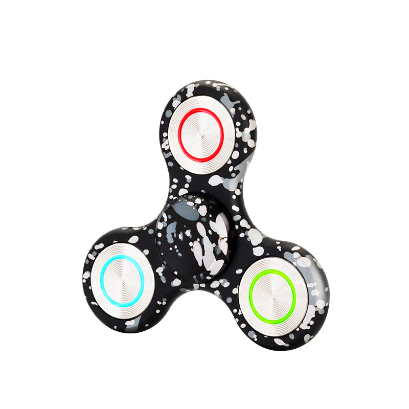 New fingertip gyro leaker metal aluminum alloy finger gyro stainless steel counterweight rotating adult decompression