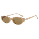 Oval Minimalist Sunglasses 2026 New Trendy Sunglasses Street Style High-End Women's Sunglasses