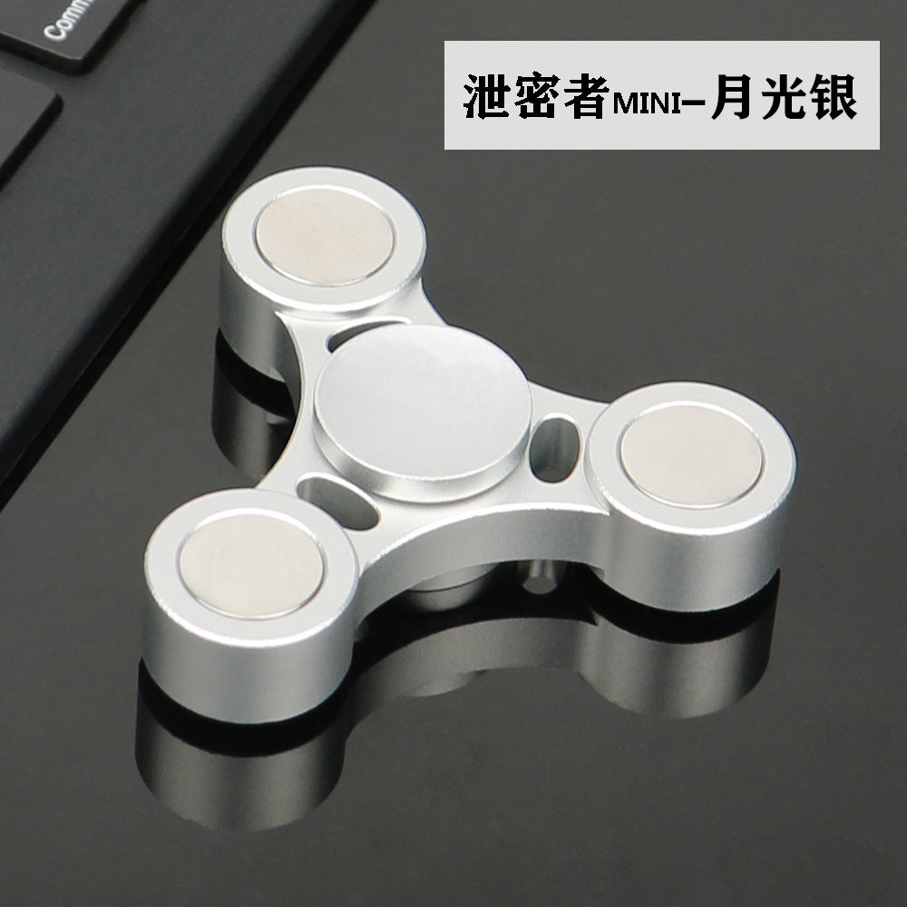 New fingertip gyro leaker metal aluminum alloy finger gyro stainless steel counterweight rotating adult decompression