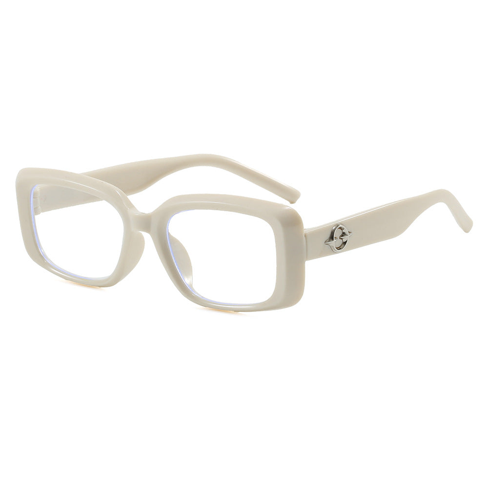 Fashion New Square Small Frame Children's Glasses Frame Personality Street Style Xiaohongshu Influencer Same Style Anti-Blue Light Non-Prescription Glasses