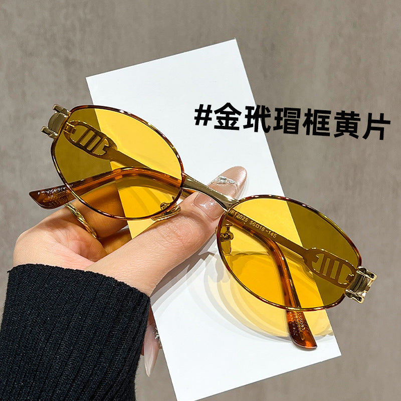 2026 New Style Sunglasses for Female Celebrities, Travel Photography, Uv Protection, Trendy, Natural Look, Versatile Sunglasses