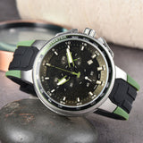 New AliExpress WIS foreign trade men's 6-hand silicone strap quartz watch TT chronograph from the source manufacturer